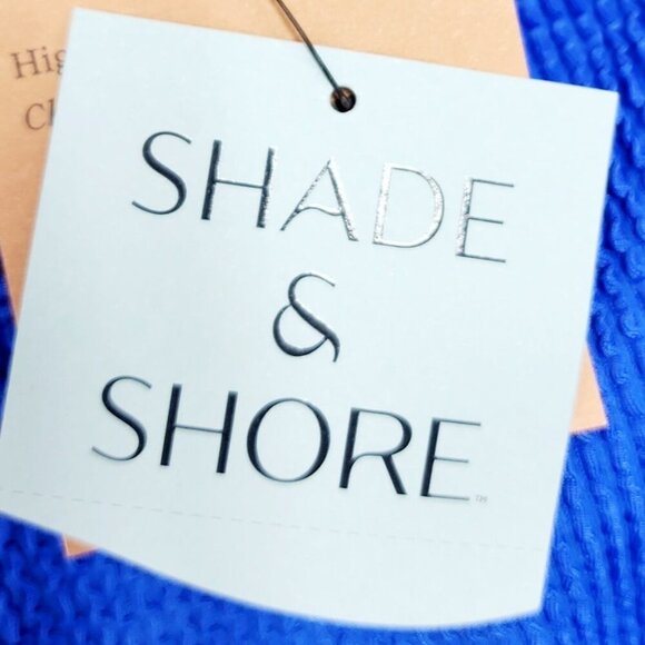 Shade & Shore Womens Blue One-Piece Swimsuit With Cross-Back Straps Size 18 - Picture 3 of 7